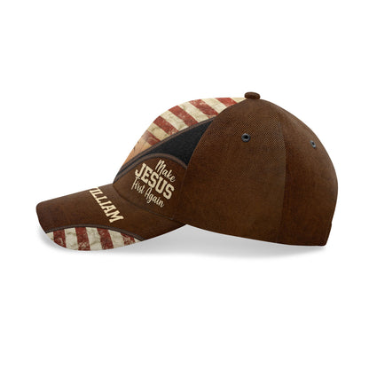 Make Jesus First Again | Personalized Classic Cap
