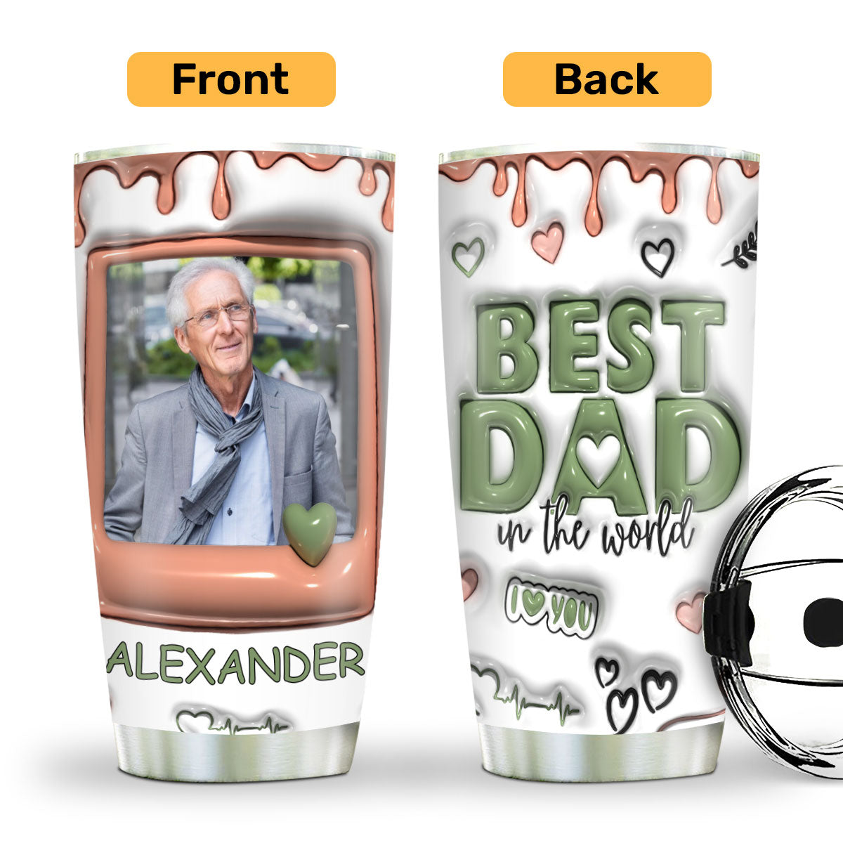 Best Dad In The World | Personalized Stainless Steel Tumbler SSTM1020