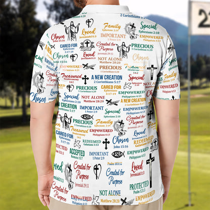 God Says I Am | Personalized Polo Shirt