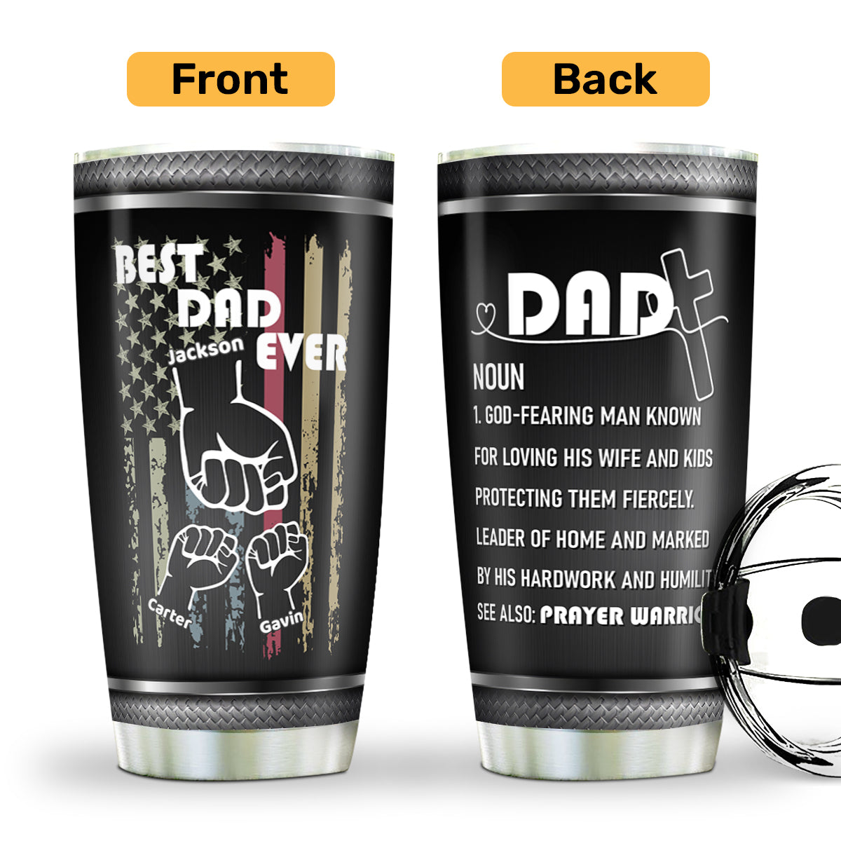 Dad Definition | Personalized Stainless Steel Tumbler