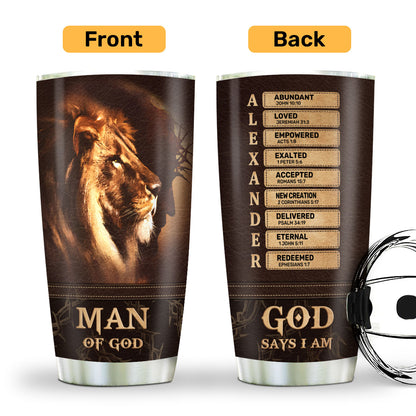 Man Of God | Personalized Stainless Steel Tumbler