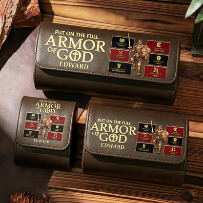 Put On The Full Armor Of God | Personalized Leather Watch Case
