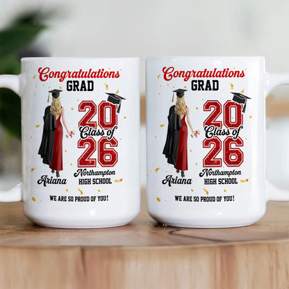 Congratulations On Your Graduation | Personalized Ceramic Coffee Mug