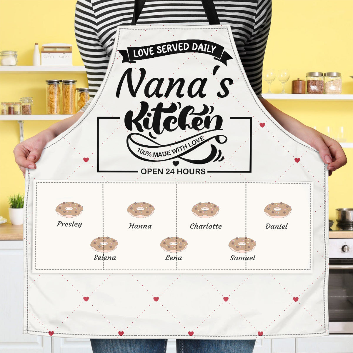 Grandma's Kitchen | Personalized Apron With Pocket