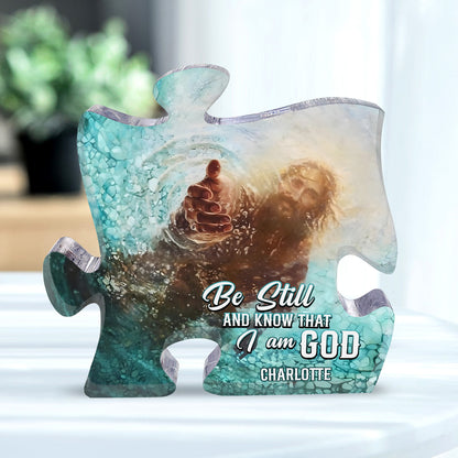 Be Still And Know That I Am God | Personalized Custom Shaped Squared Acrylic Plaque JSAPPPTN1602M