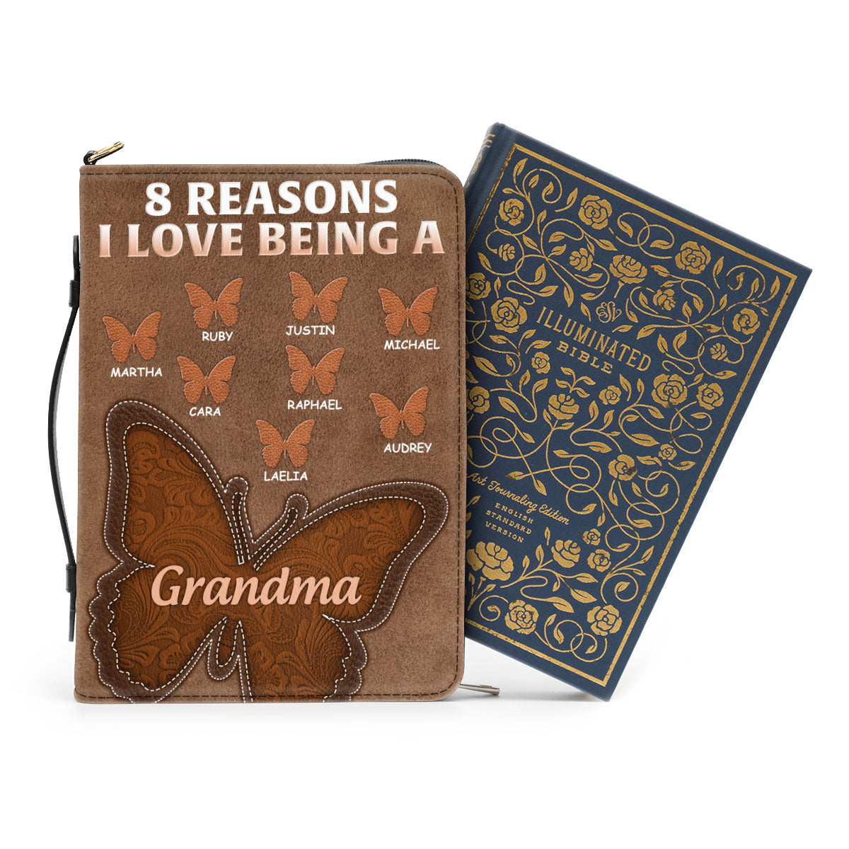 The Reason I Love Being A Grandma | Personalized Bible Cover JSBCPN2649D