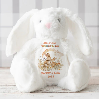 Our First Mother's Day - Personalized Stuffed Bunny