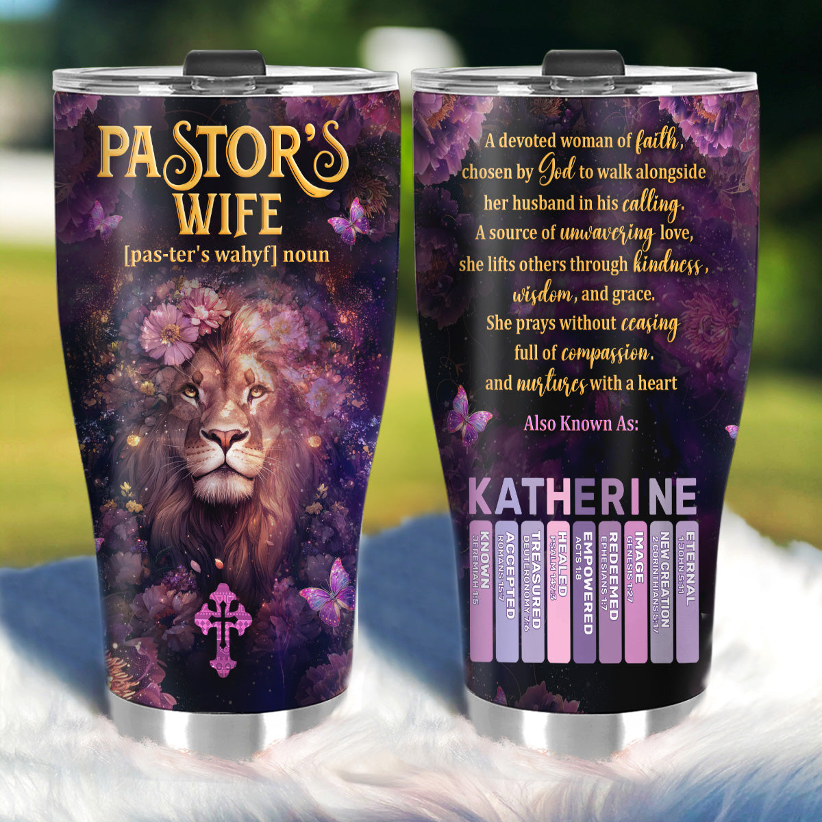 Pastor's Wife Appreciation Gift | Personalized Stainless Steel Tumbler