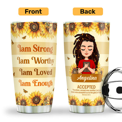 God Says I Am | Personalized Stainless Steel Tumbler JSSSTPH1234L