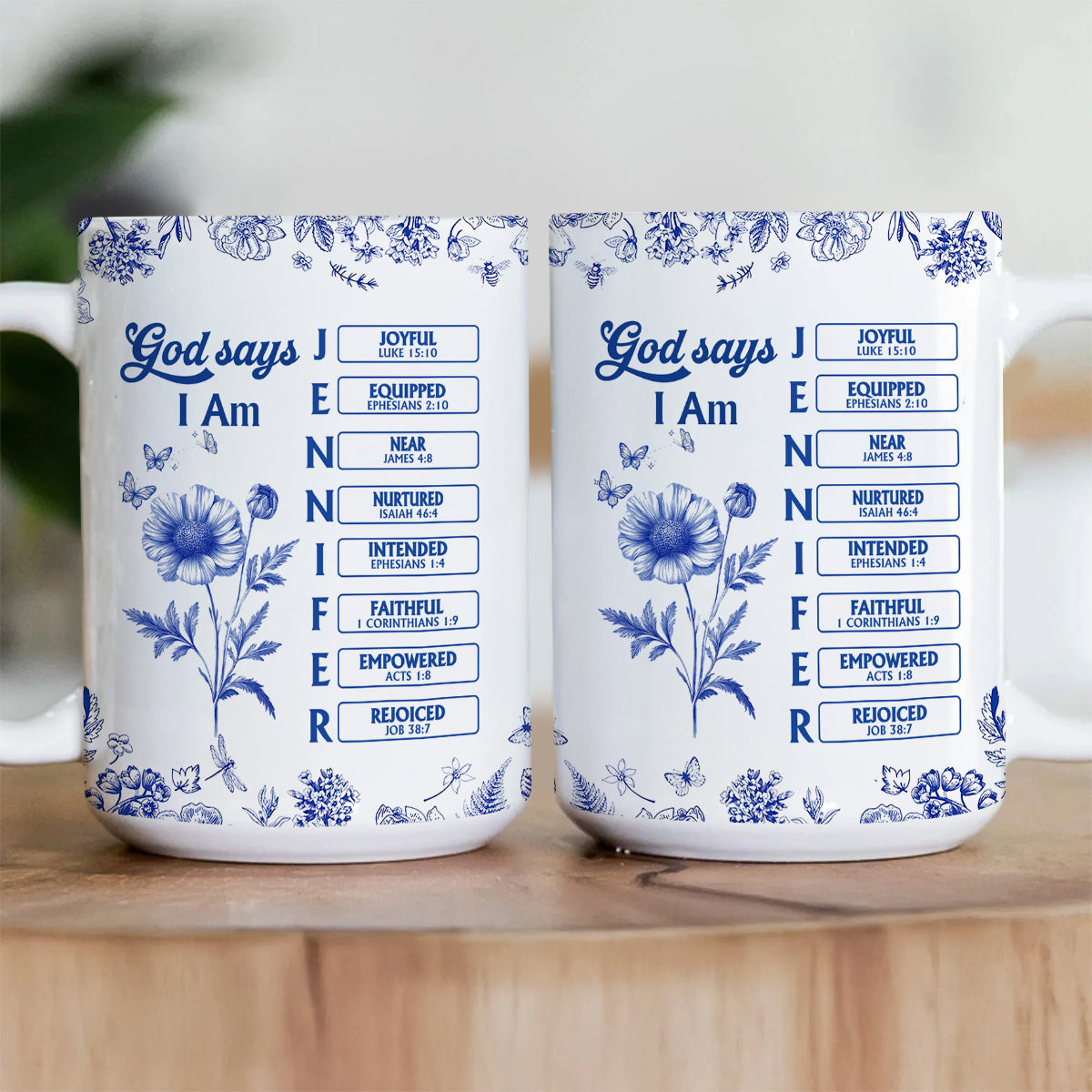 God Says I Am | Personalized Ceramic Coffee Mug