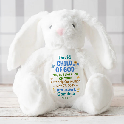 Chid Of God | Personalized Stuffed Bunny