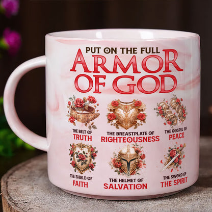 Put On The Full Armor Of God | Personalized Marble Mug