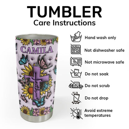 Bible Emergency Numbers | Personalized Stainless Steel Tumbler JSSSTHA14