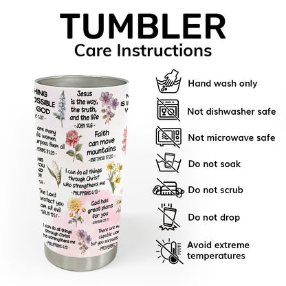 Bible Verse Do It Yourself | Personalized Stainless Steel Tumbler