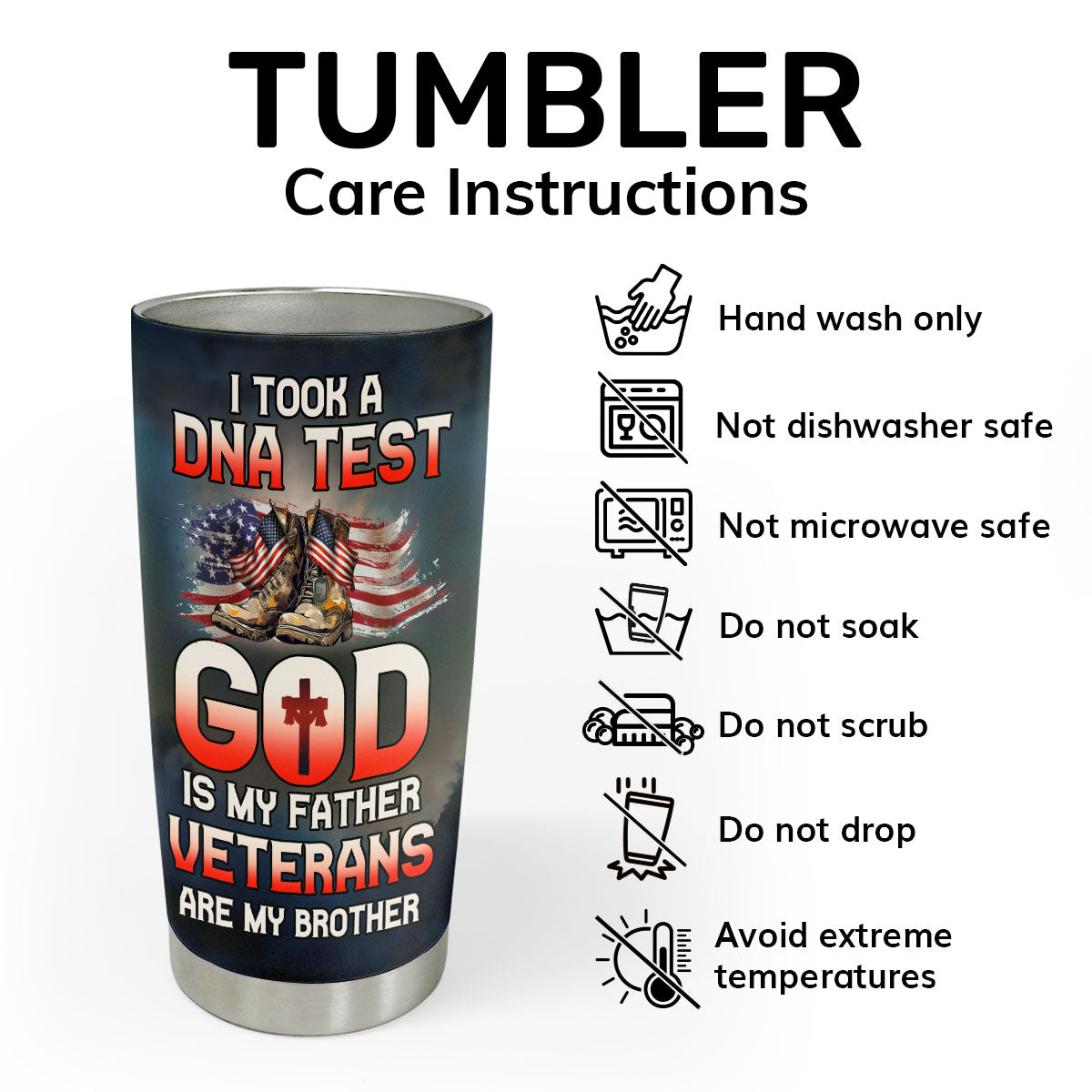I Took A DNA Test | Personalized Stainless Steel Tumbler JSSSTM1051