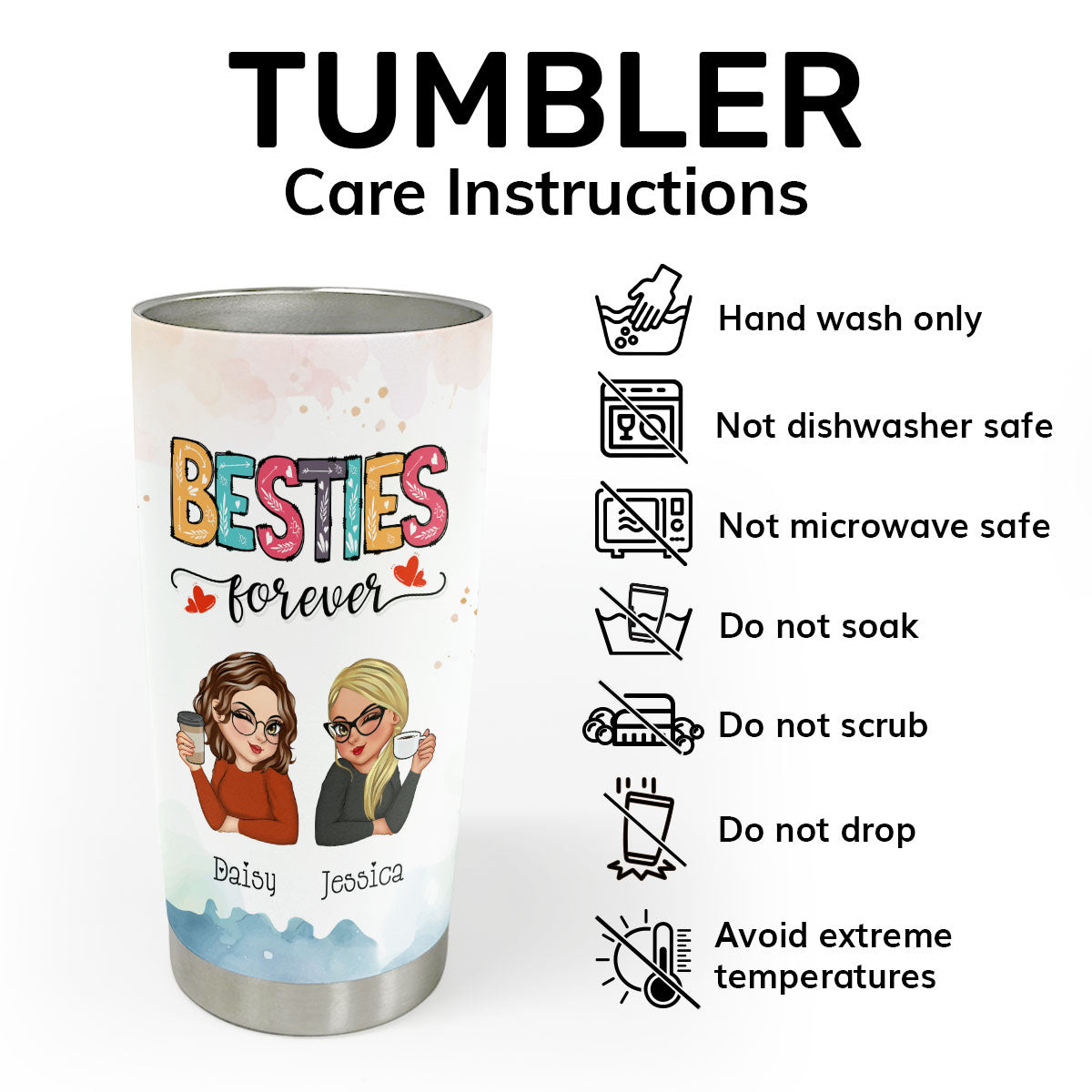 It Takes A Long Times To Grow An Old Friend | Personalized Stainless Steel Tumbler JSSSTPL2221L