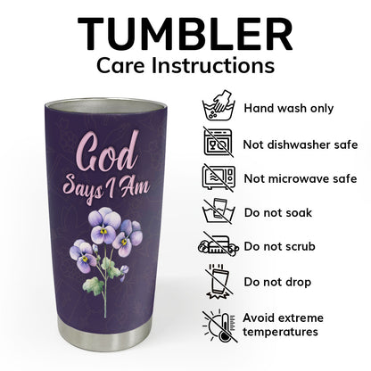 What God Says About You | Personalized Stainless Steel Tumbler JSSSTPN2867D
