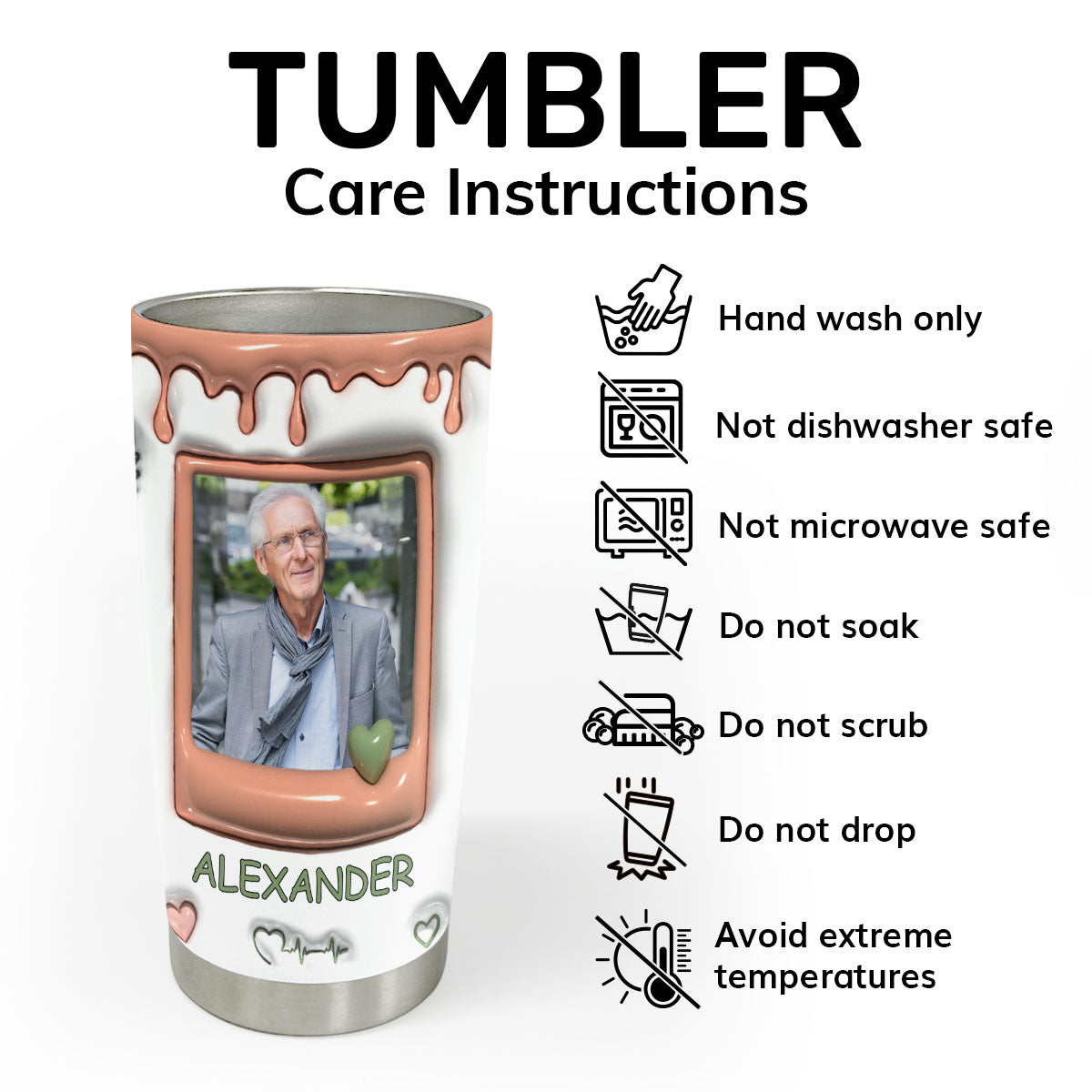 Best Dad In The World | Personalized Stainless Steel Tumbler SSTM1020