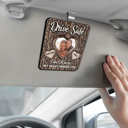 God Knew My Heart Needed You | Personalized Car Visor Clip