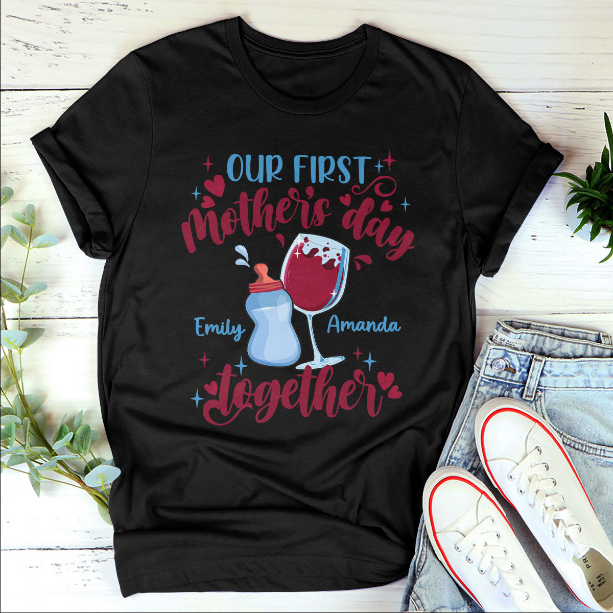 Our First Mother's Day Togethe | Personalized Classic Unisex T-shirt