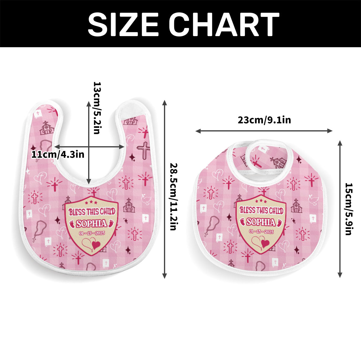 Bless This Child | Personalized Baby Bib