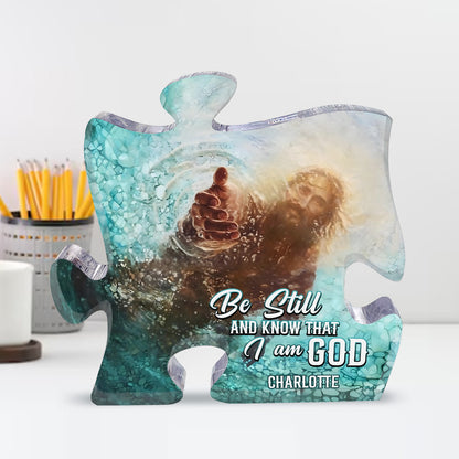 Be Still And Know That I Am God | Personalized Custom Shaped Squared Acrylic Plaque JSAPPPTN1602M