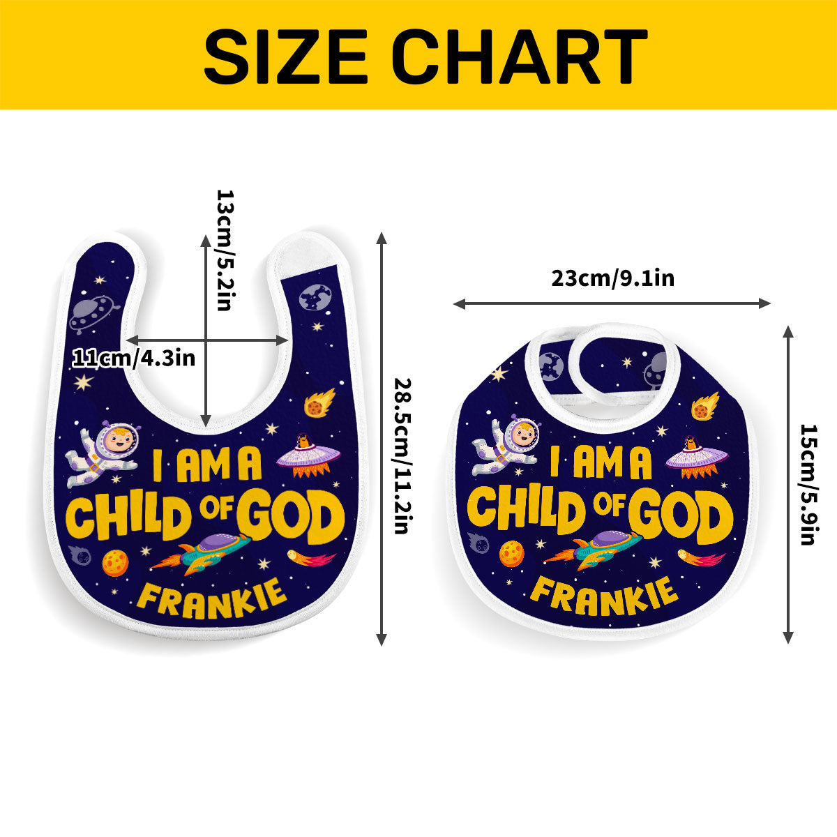 I Am A Child Of God | Personalized Baby Bib