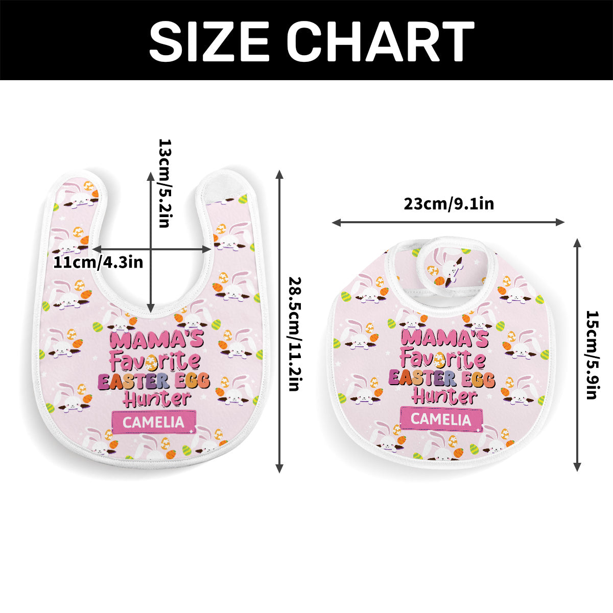 Mama's Favorite Easter Egg Hunter | Personalized Baby Bib