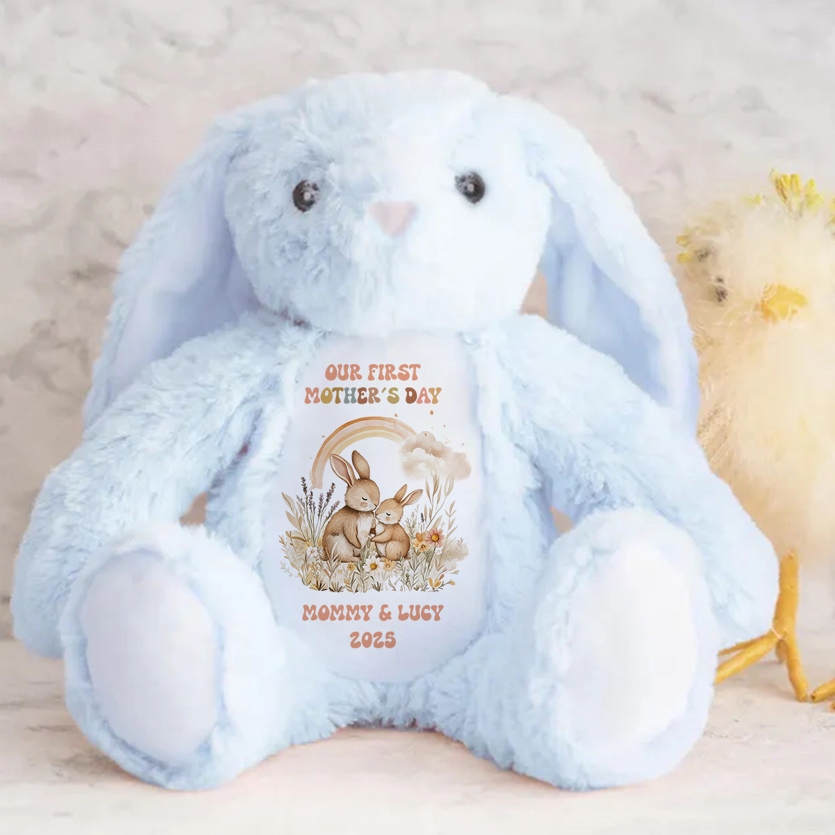 Our First Mother's Day - Personalized Stuffed Bunny