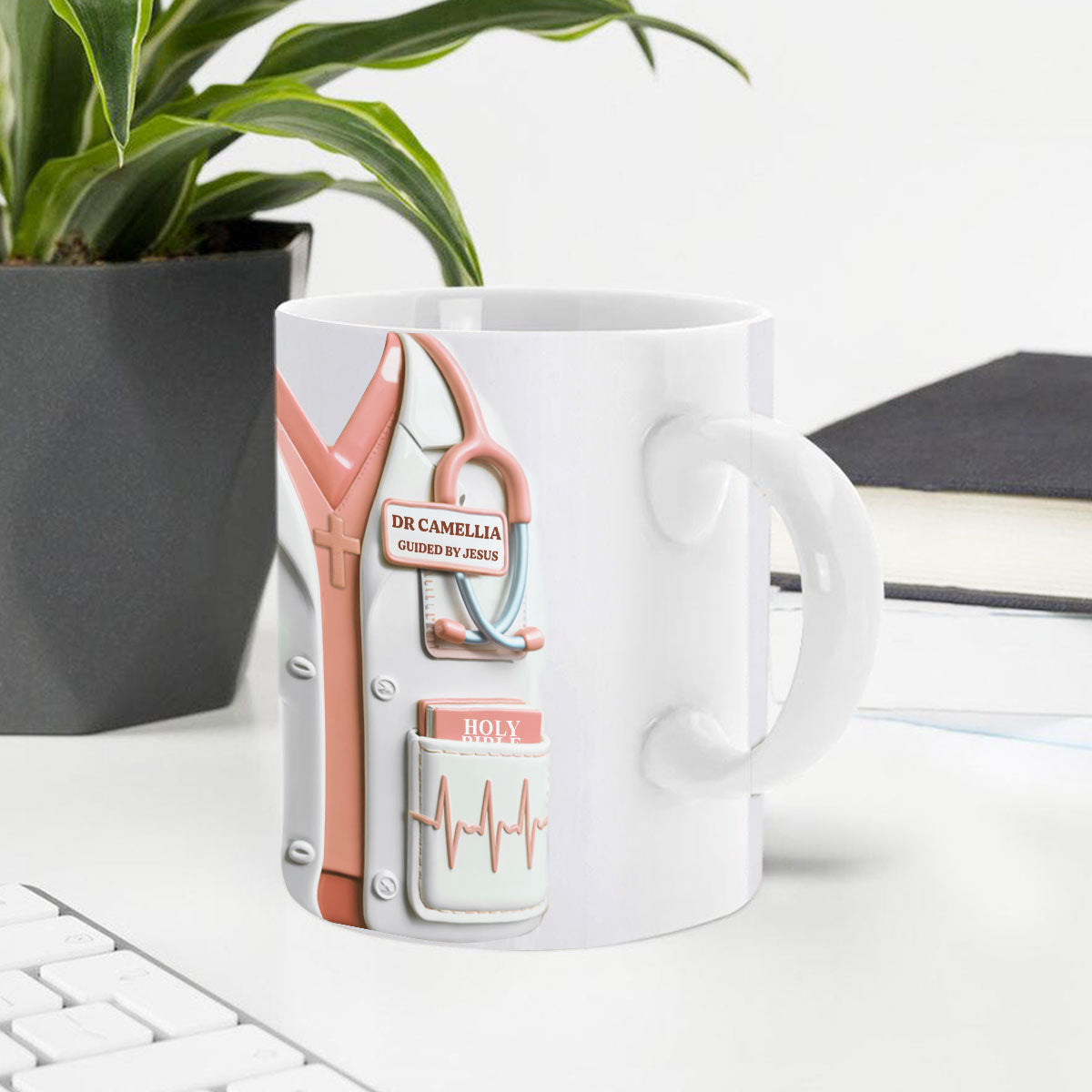 Dr Guided By Jesus | Personalized Ceramic Coffee Mug