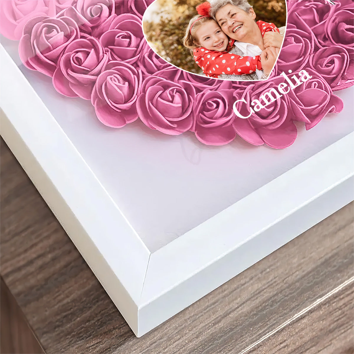 I Can Do All Things Through Christ Who Strengthens Me  | Personalized Heart Flower Shadow Box