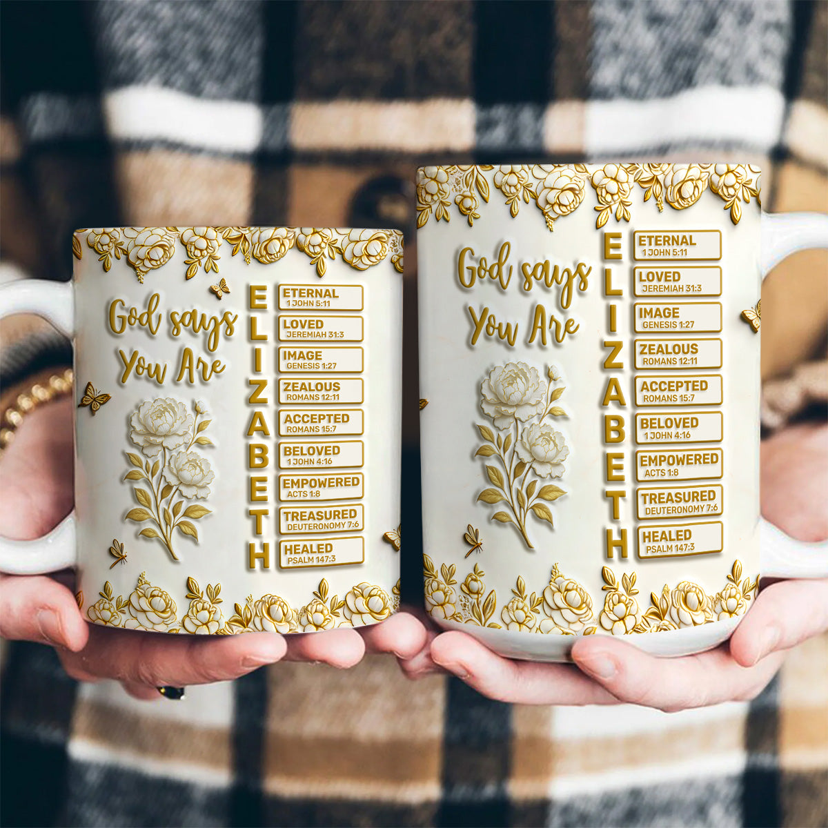 God Says I Am | Personalized Ceramic Coffee Mug