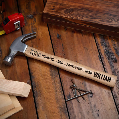 Man Of God  | Personalized Wooden Hammer