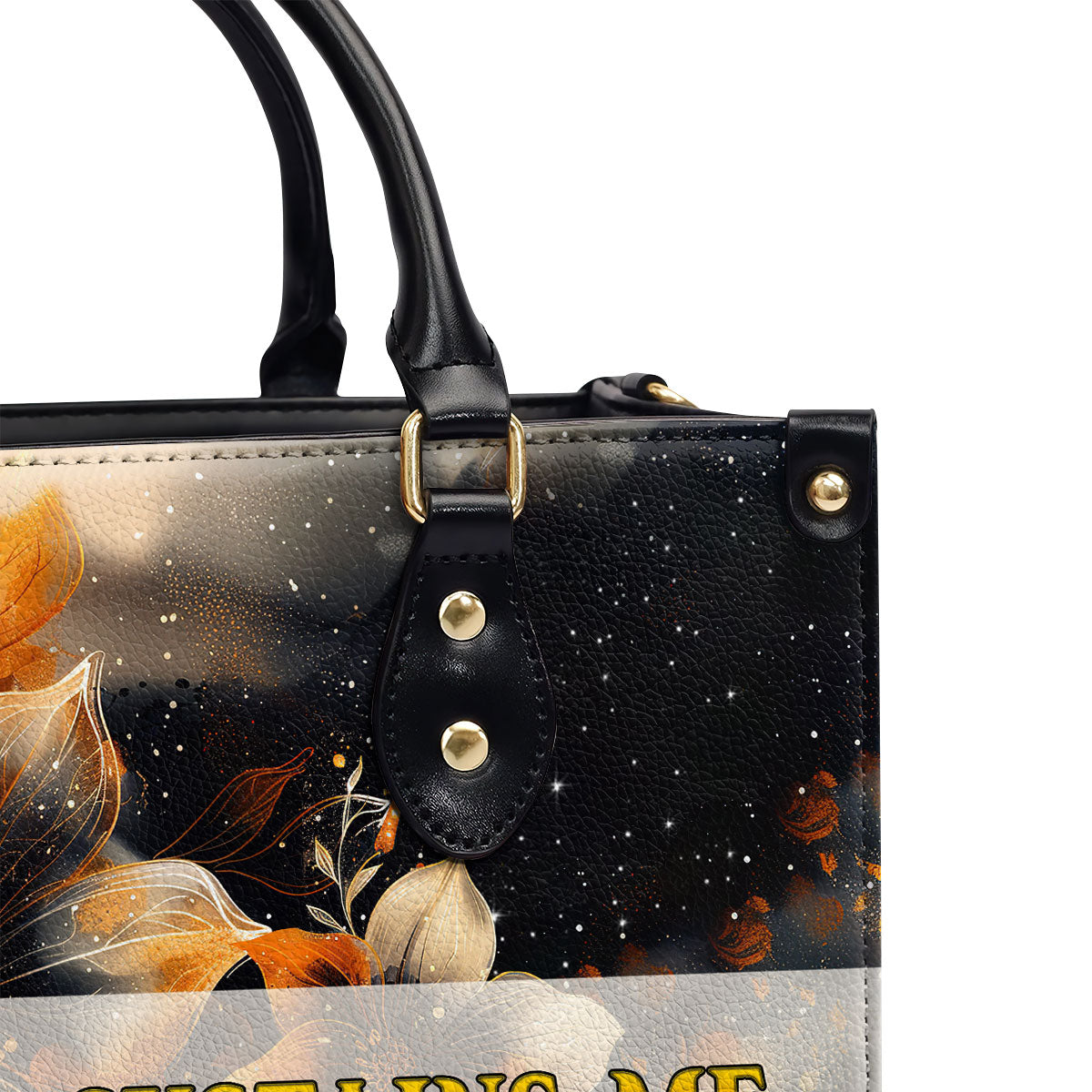 Jesuspirit | Personalized Leather Handbag With Zipper | The Lord Sustains Me LHBM783