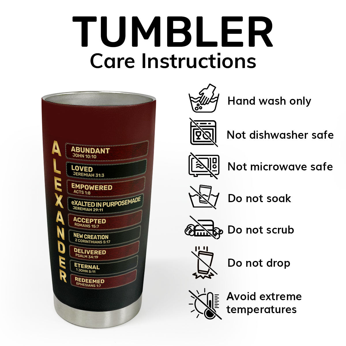 To My Loving Dad | Personalized Stainless Steel Tumbler