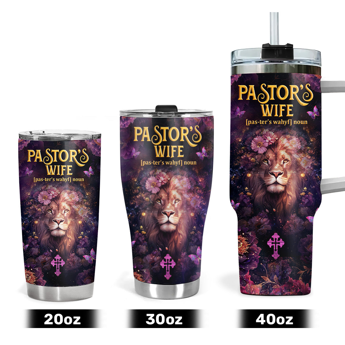 Pastor's Wife Appreciation Gift | Personalized Stainless Steel Tumbler