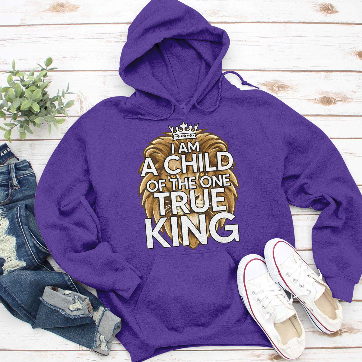 I Am A Child Of The One True King - Lion Unisex Hoodie HAP13