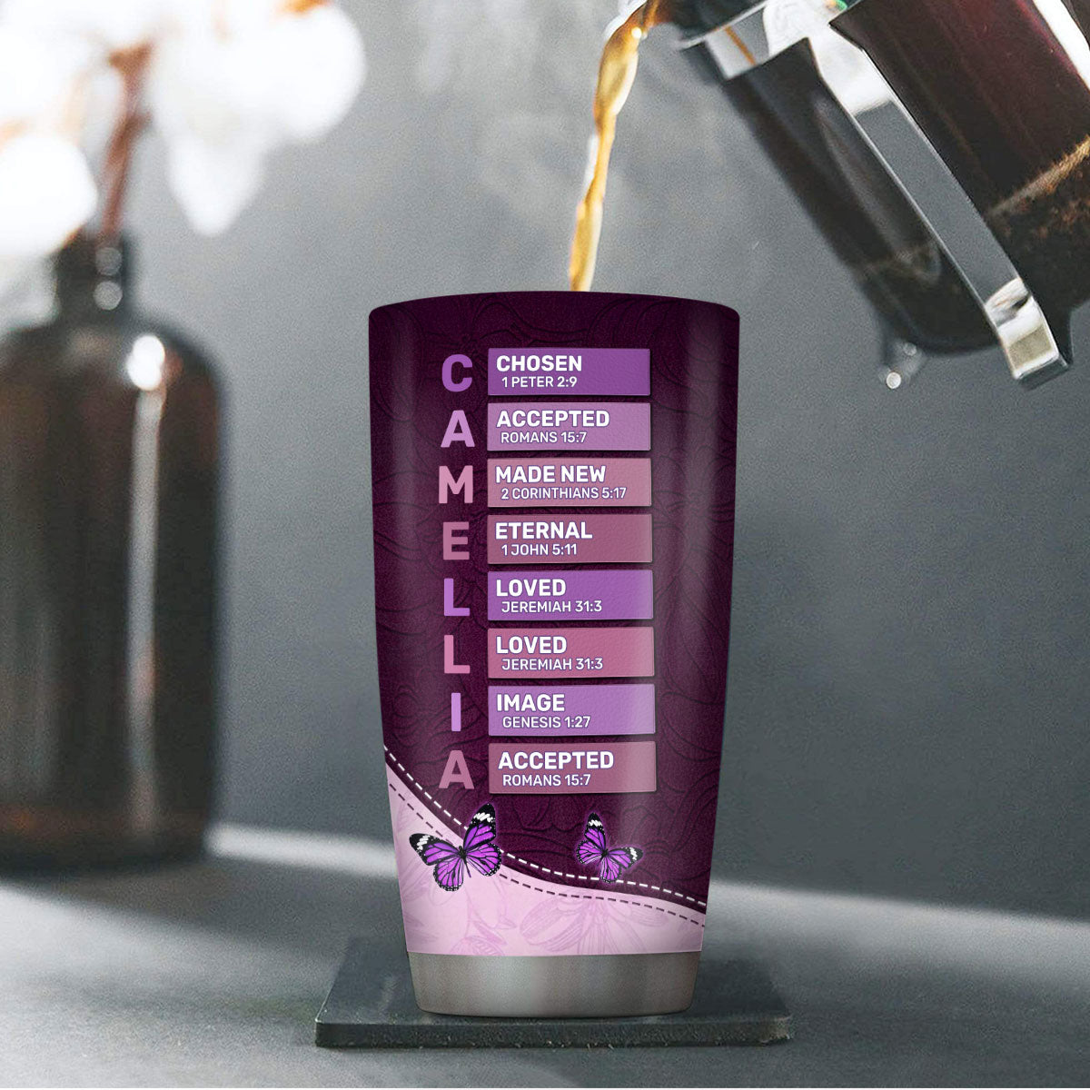 Pastor's Wife Is A Blessing | Personalized Stainless Steel Tumbler