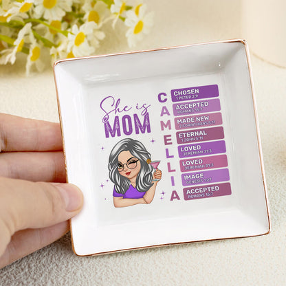 She Is Mom | Personalized Jewelry Dish