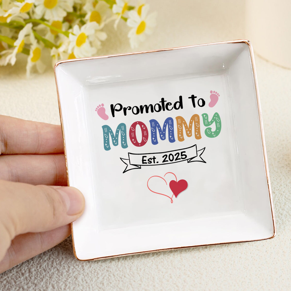 Promoted To Mommy | Personalized Jewelry Dish