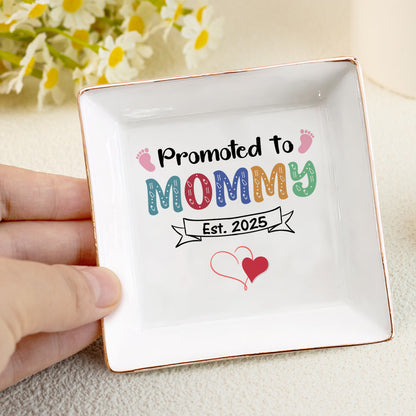 Promoted To Mommy | Personalized Jewelry Dish