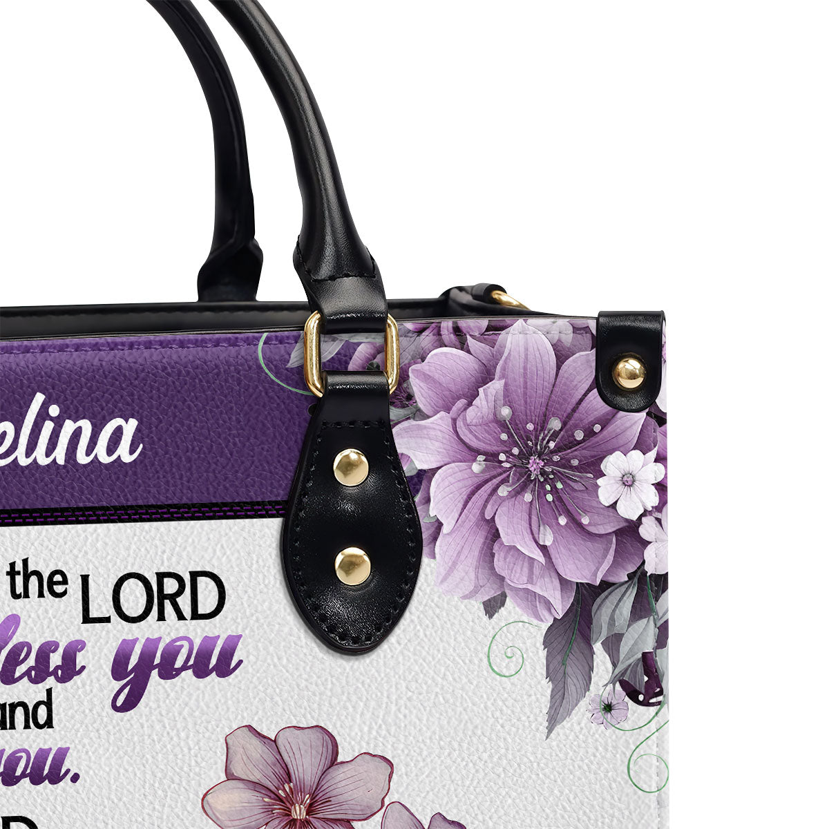 May The Lord Bless You And Protect You | Personalized Leather Handbag