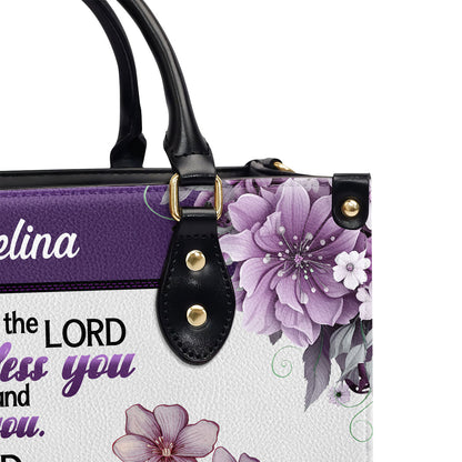 May The Lord Bless You And Protect You | Personalized Leather Handbag