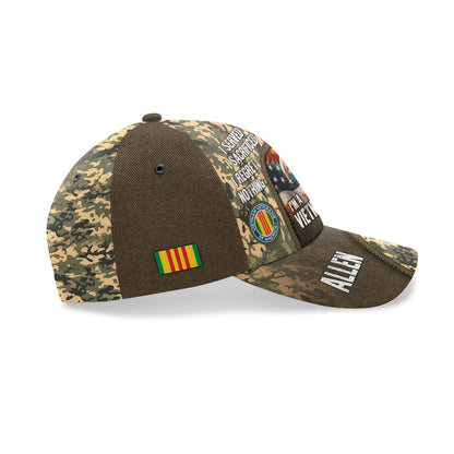 I Served  I Sacrificed  I Regret Nothing  I'm A Vietnam Veteran | Personalized Classic Cap JSCCH884
