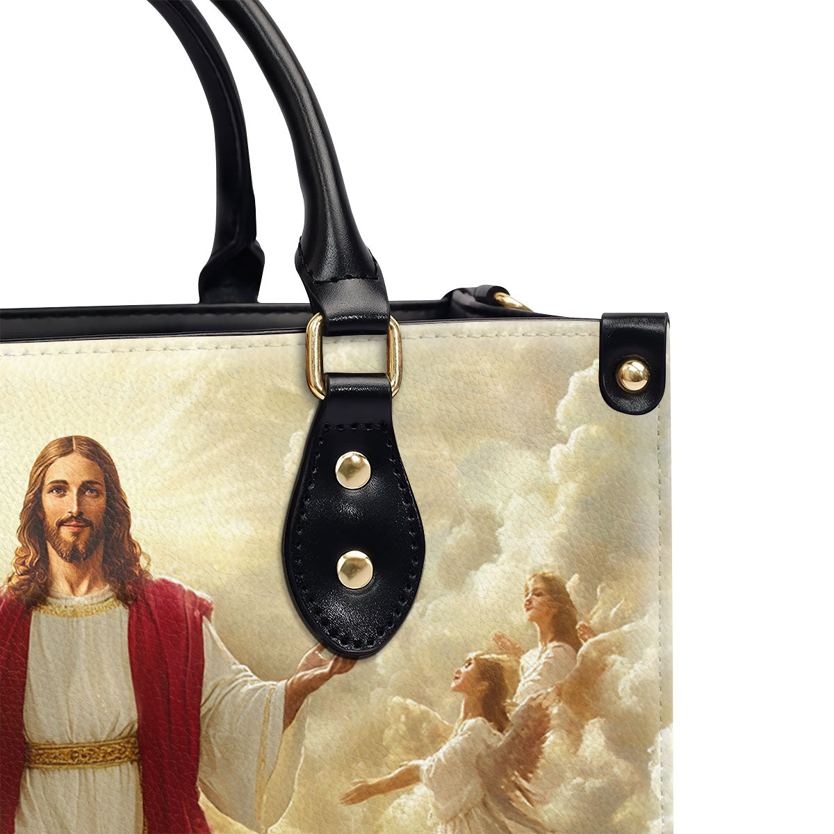 Glorious Ascension Christ Rising In Majesty | Leather Handbag