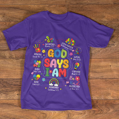 God Says I Am |  2D Unisex T-shirt