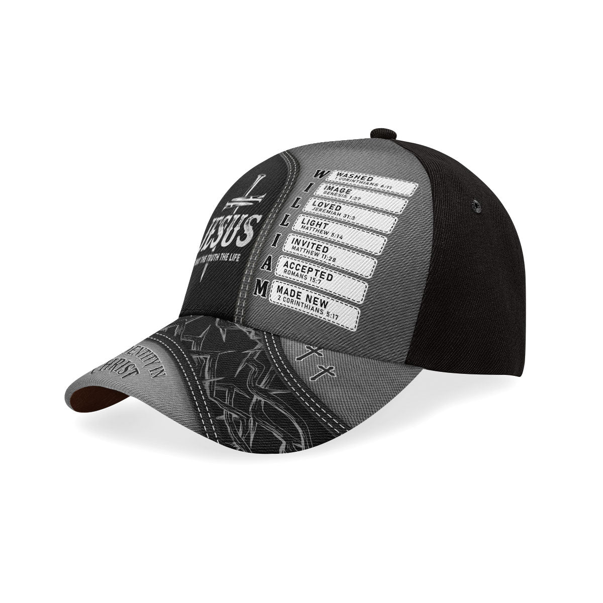 Jesus The Way The Truth The Life | Personalized Classic Cap