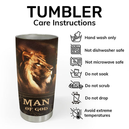 Man Of God | Personalized Stainless Steel Tumbler