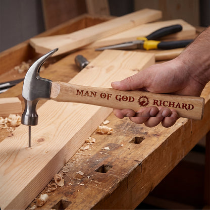 Man Of God | Personalized Wooden Hammer
