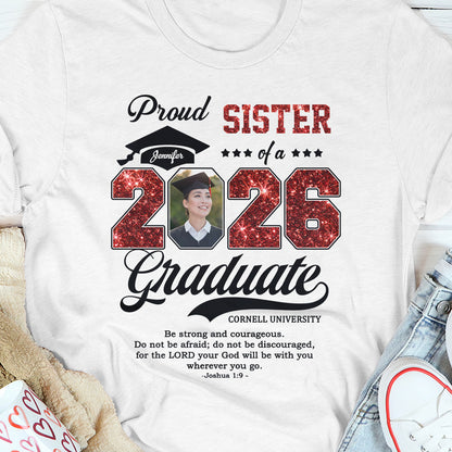 Proud Mom/Dad Of A 2026 Graduate | Personalized 2D Unisex T-shirt